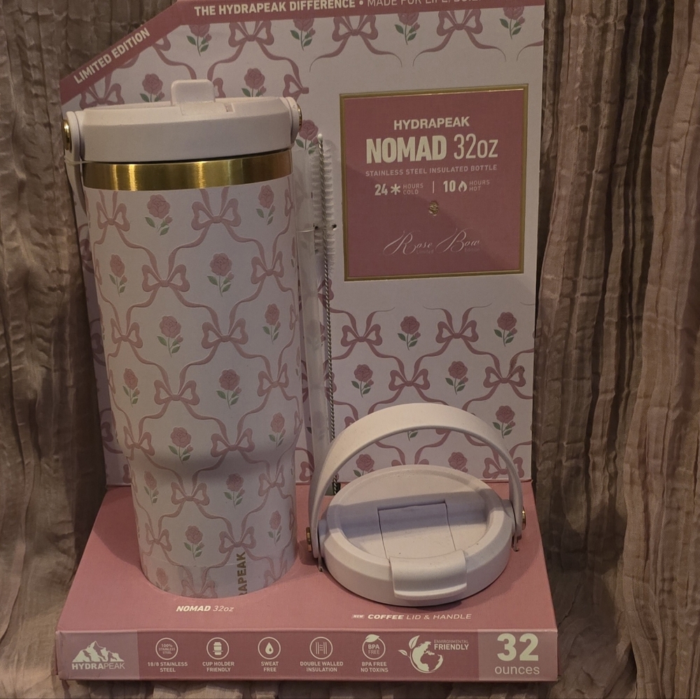 Hydrapeak Nomad 32oz Insulated Bottle - Pink